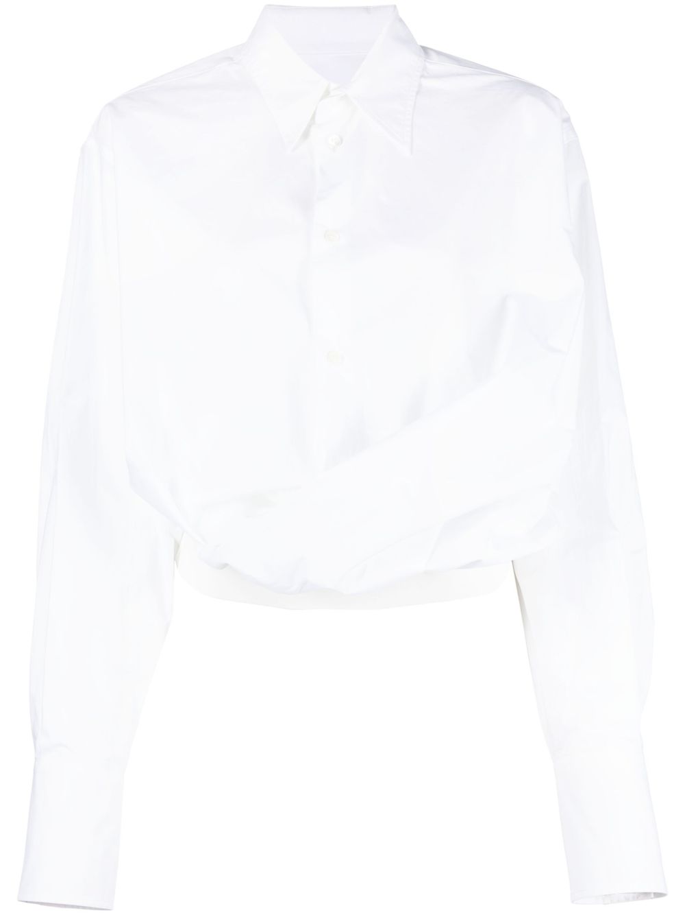 MM6 Maison Margiela 经典衣领棉衬衫 - 白色