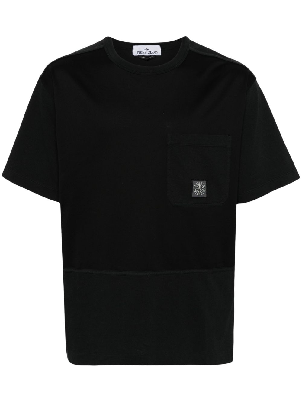 Stone Island 标志性罗盘棉T恤 - 黑色