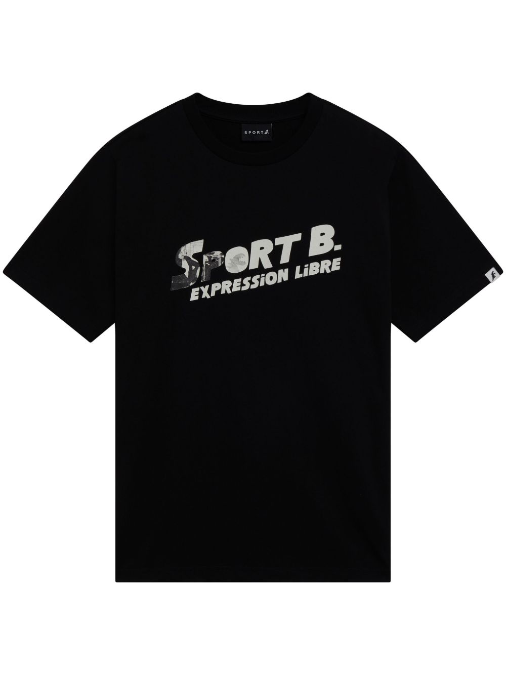 SPORT b. by agnès b. logo印花棉T恤 - 黑色