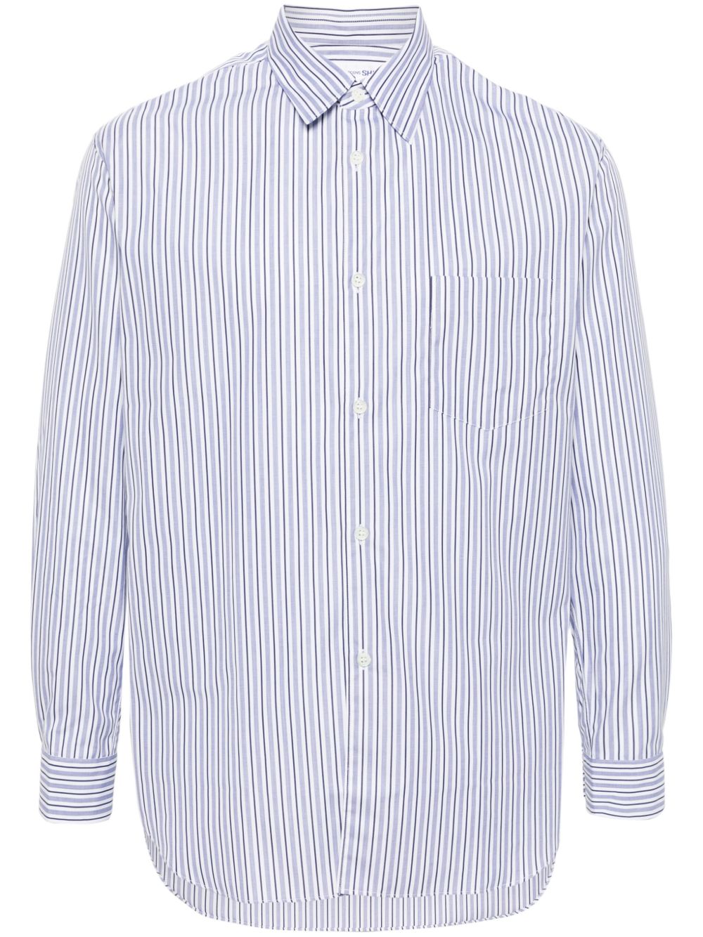Comme Des Garçons Shirt 条纹衬衫 - 蓝色