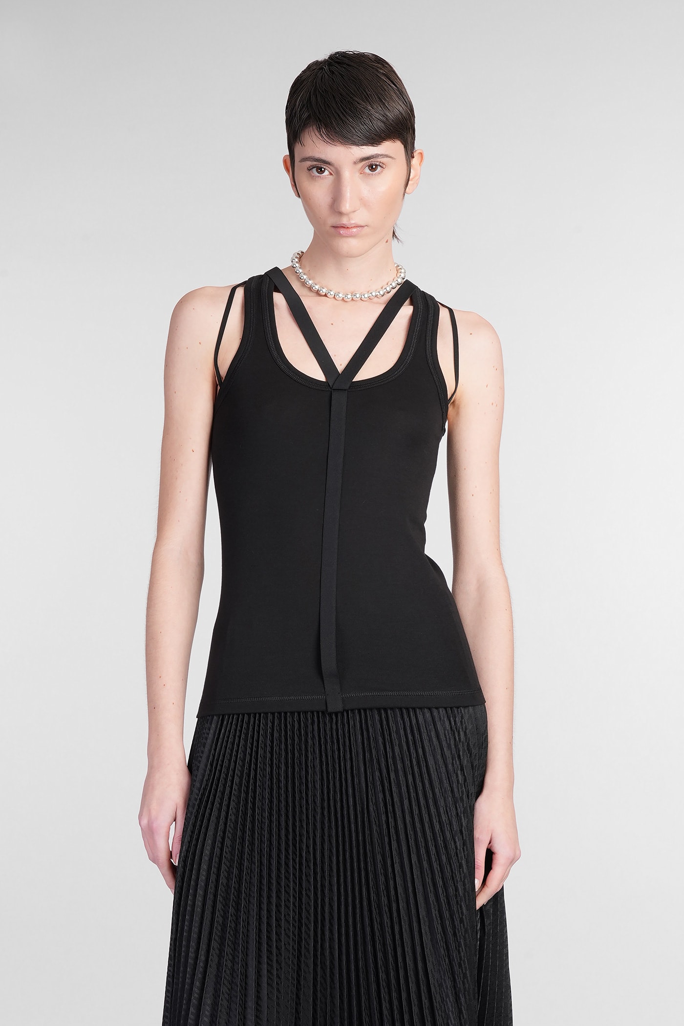 Helmut Lang Topwear In Black Cotton