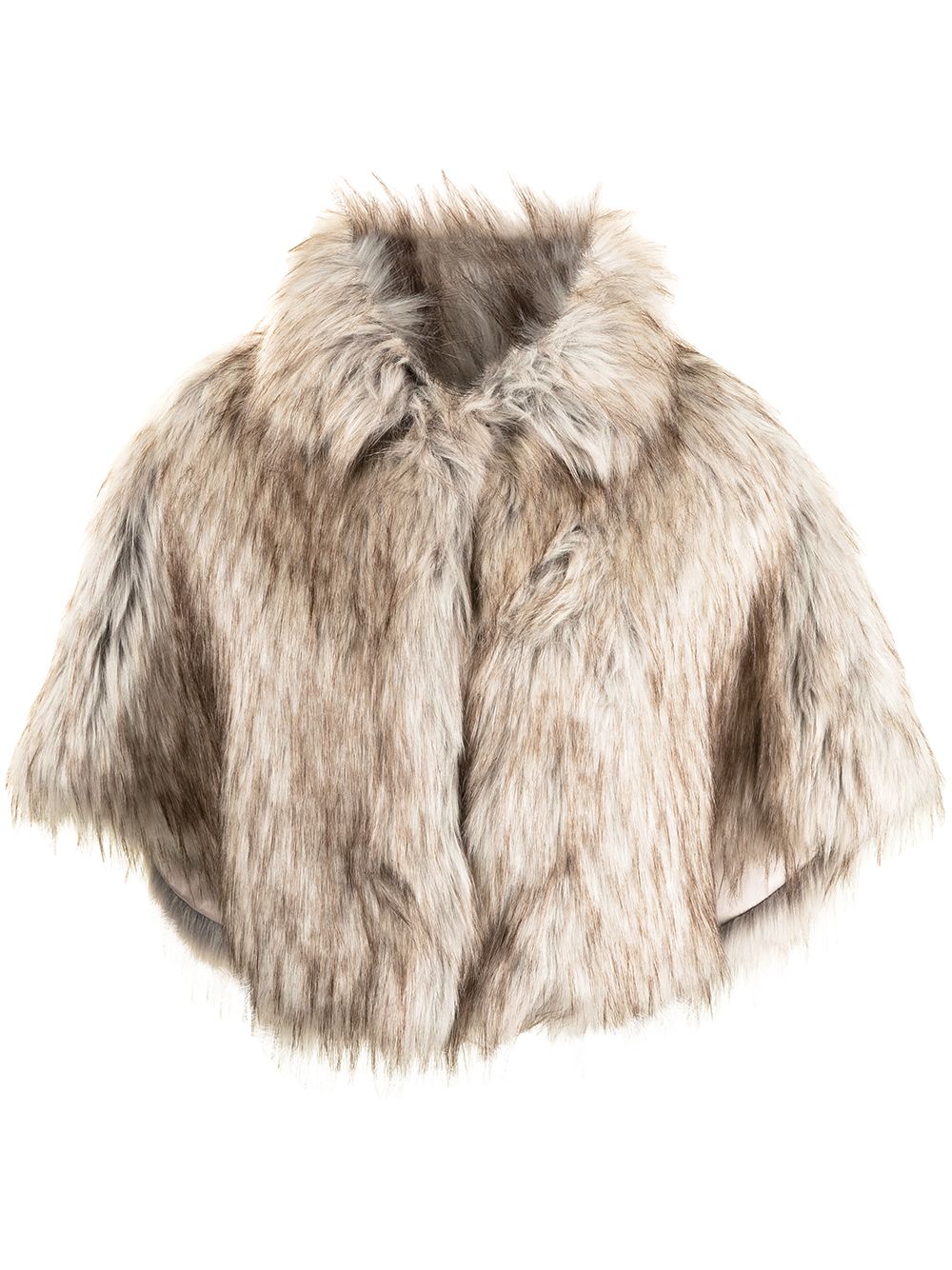 Unreal Fur Nord 人造皮草斗篷 - 褐色