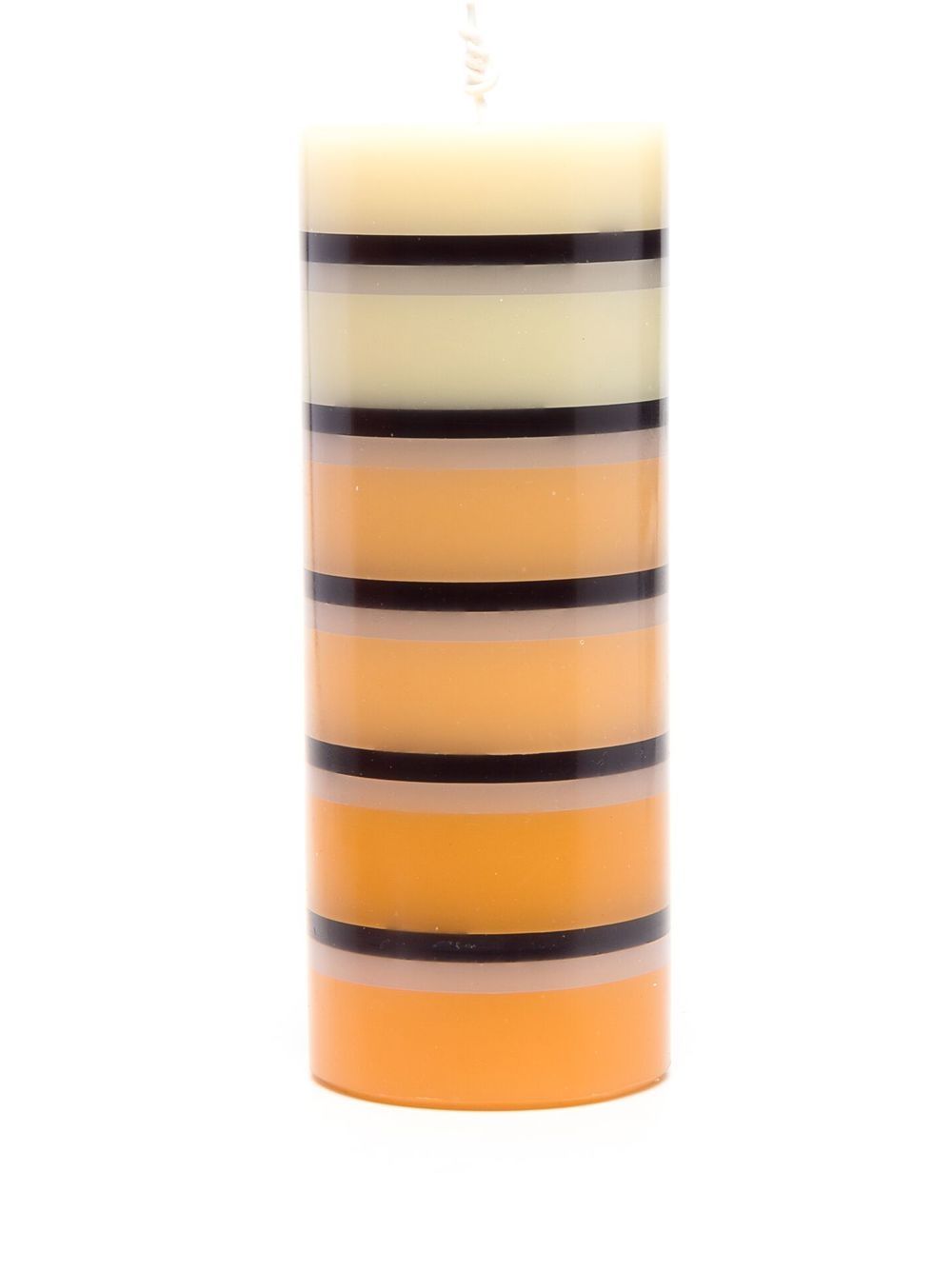 Missoni Home 条纹单芯蜡烛 - 橘色