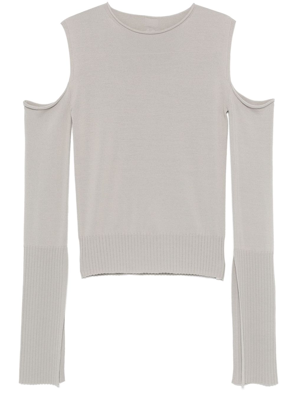 Rick Owens 露肩毛衣 - 灰色