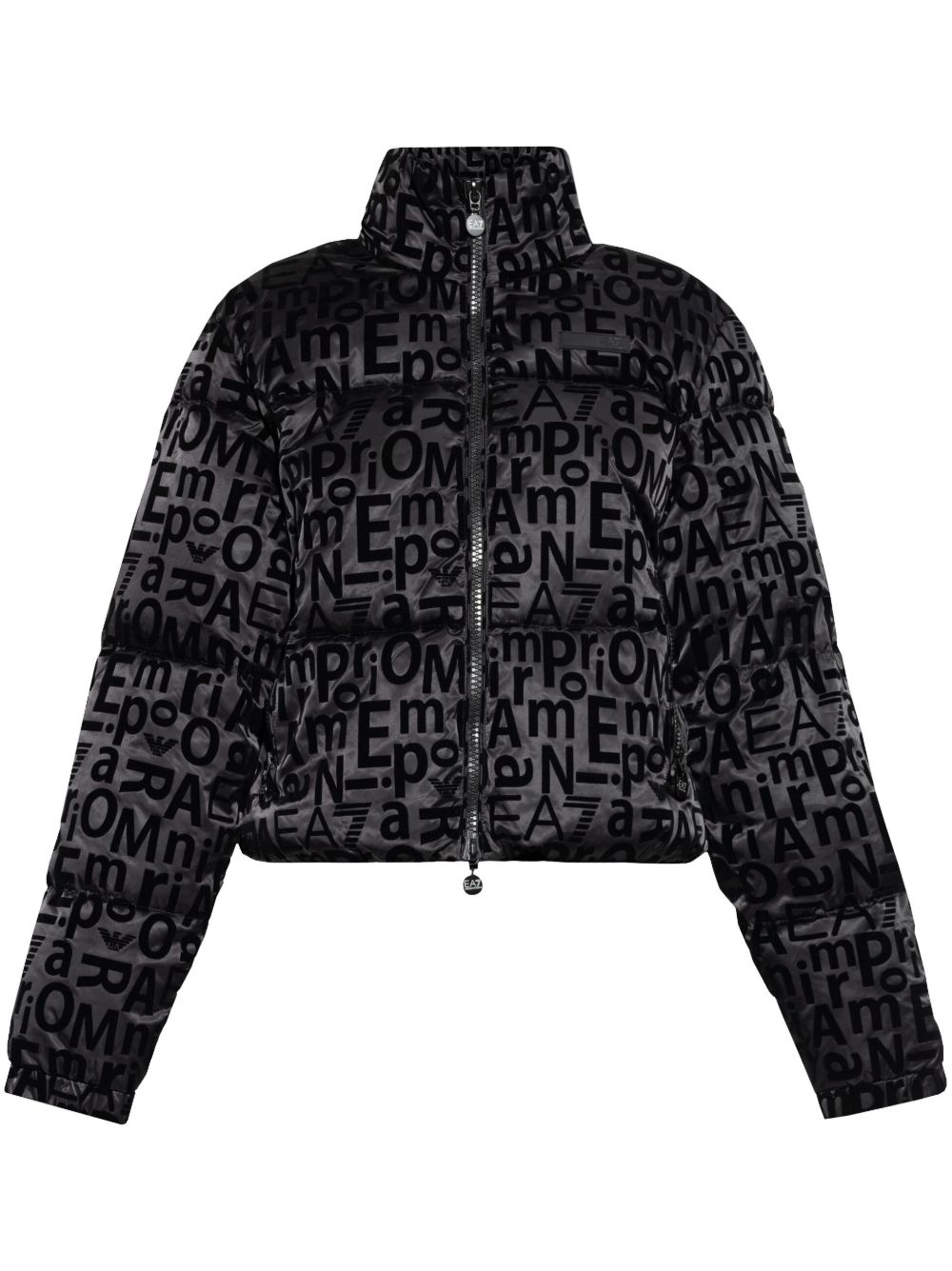 Ea7 Emporio Armani logo飞行员夹克 - 黑色