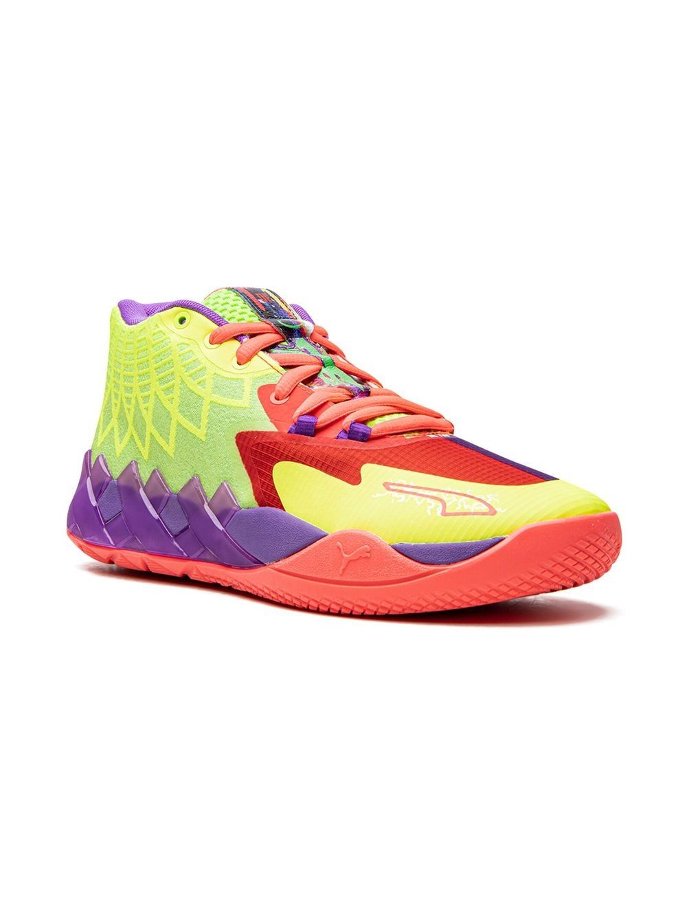 Puma Kids MB1 高帮运动鞋 - 红色