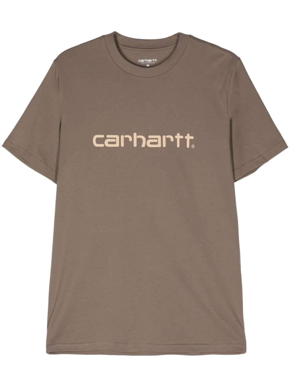 Carhartt WIP Script 棉T恤 - 褐色