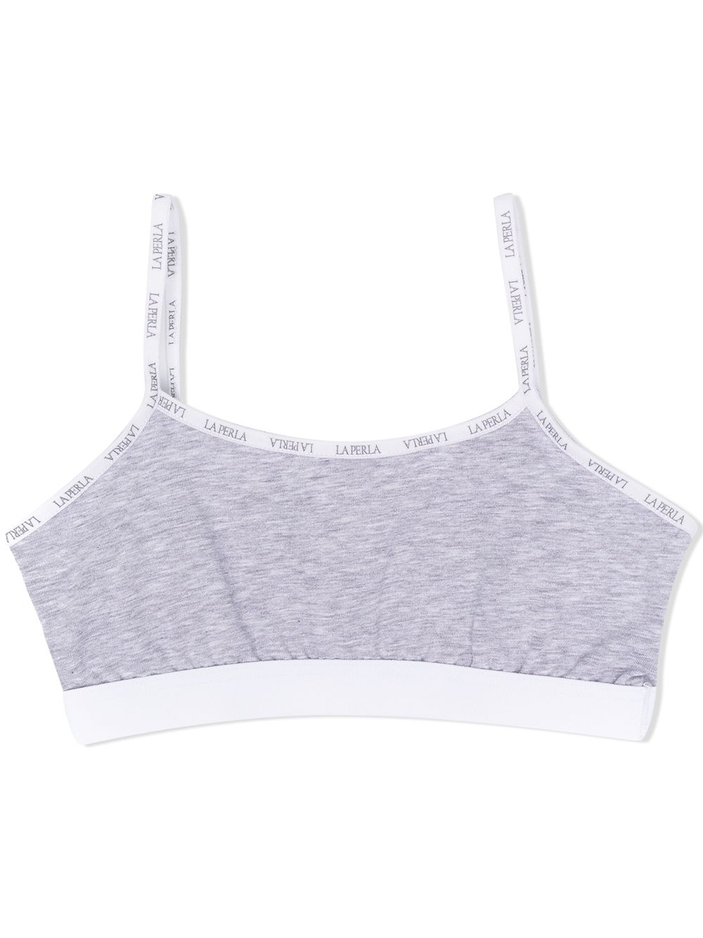 La Perla Kids logo边饰文胸 - 灰色