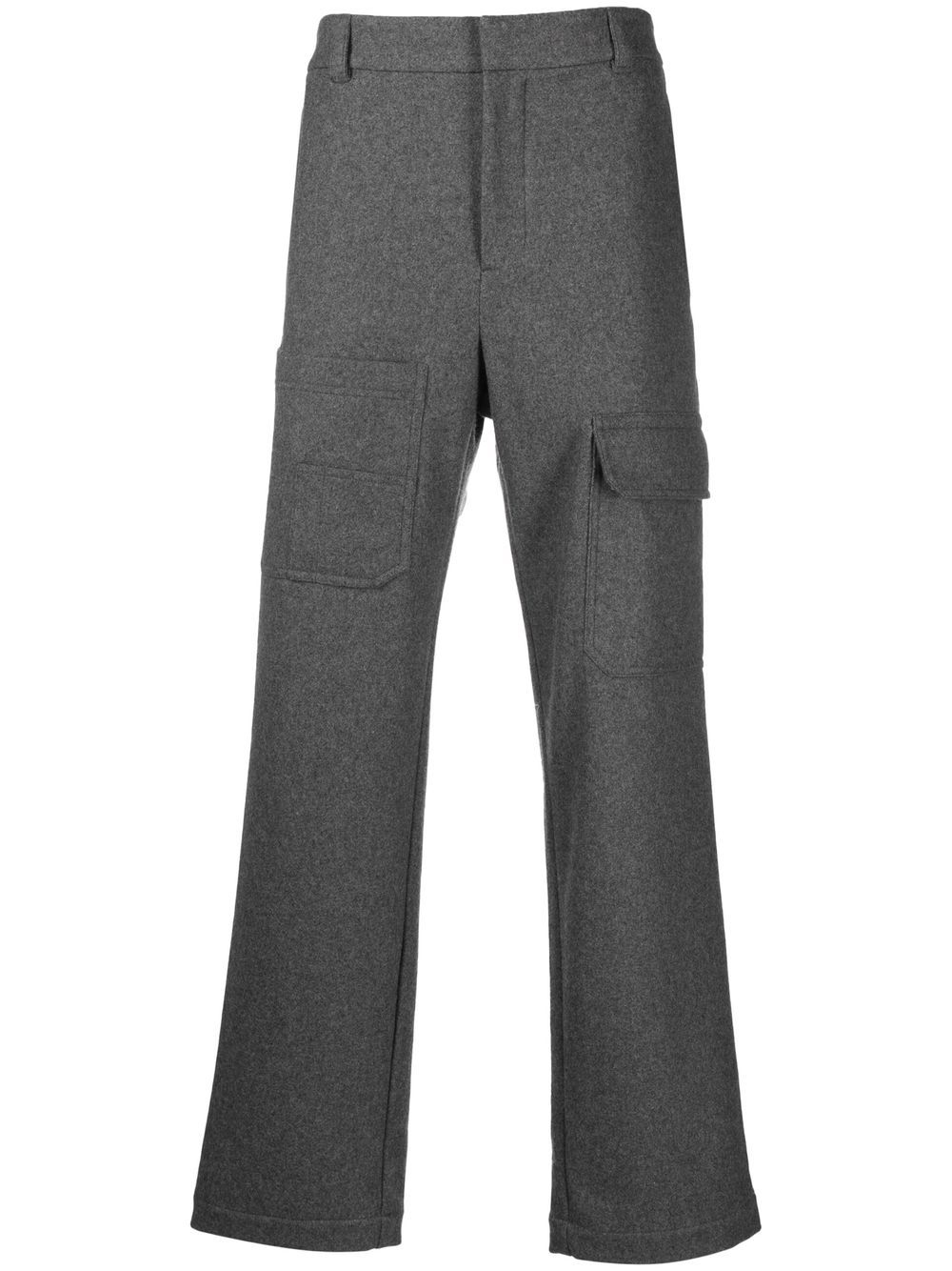 Helmut Lang 法兰绒工装裤 - 灰色