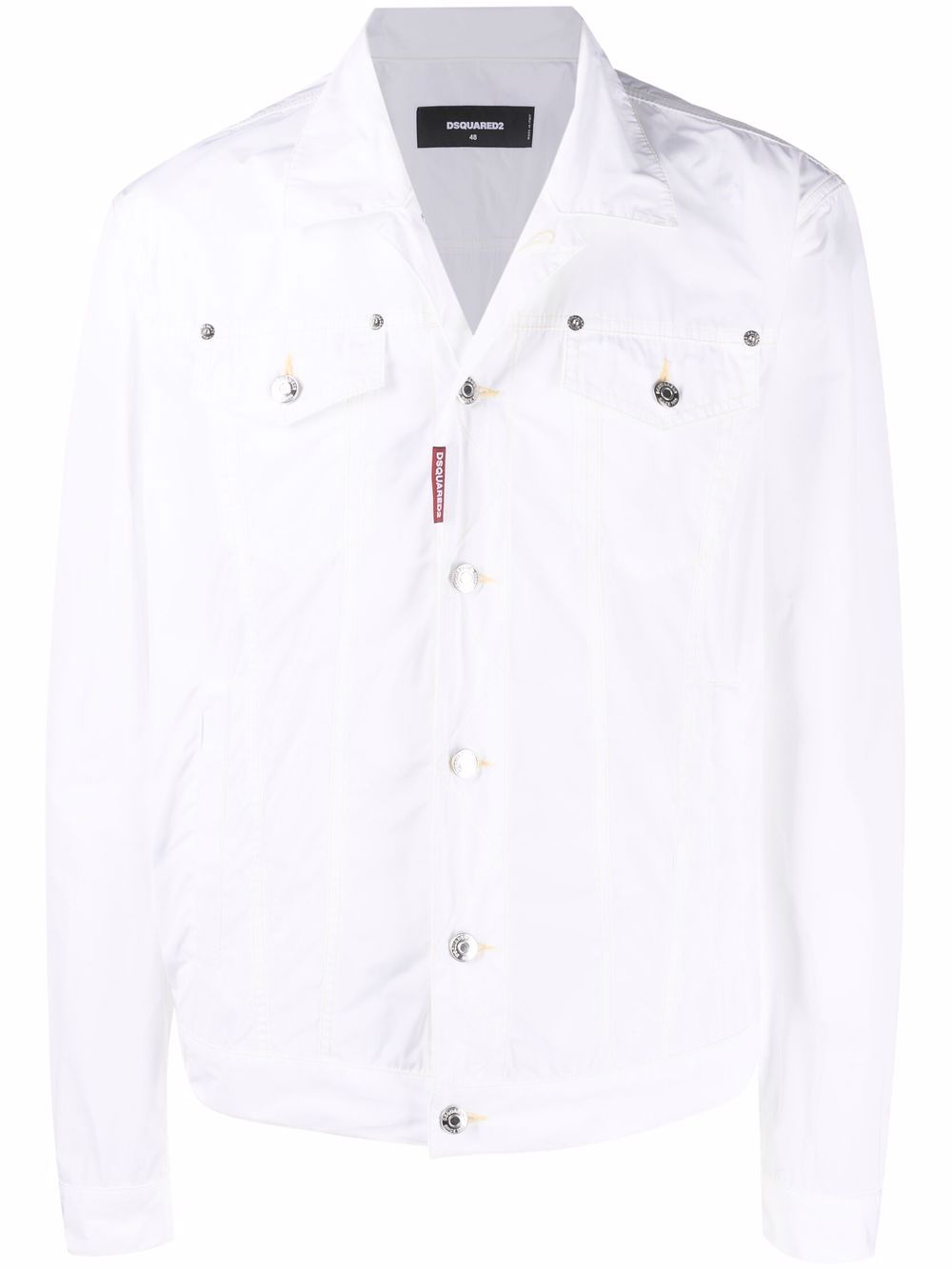DSQUARED2 D2次方 标贴排扣夹克 - 白色