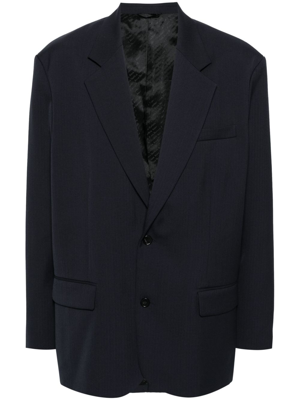 Acne Studios 单排扣西装夹克 - 蓝色