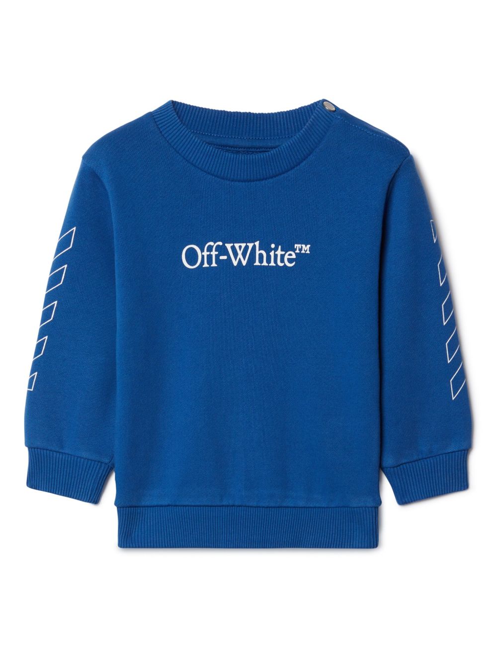 Off-White Kids Bookish Diag 毛衣 - 蓝色