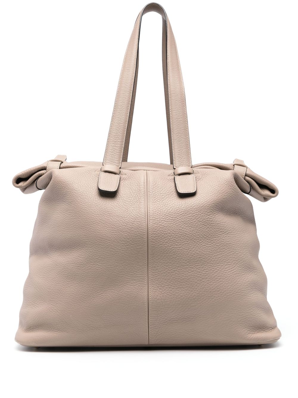 Hermès Pre-Owned 皮质大号托特包（2000年代典藏款） - 中性色