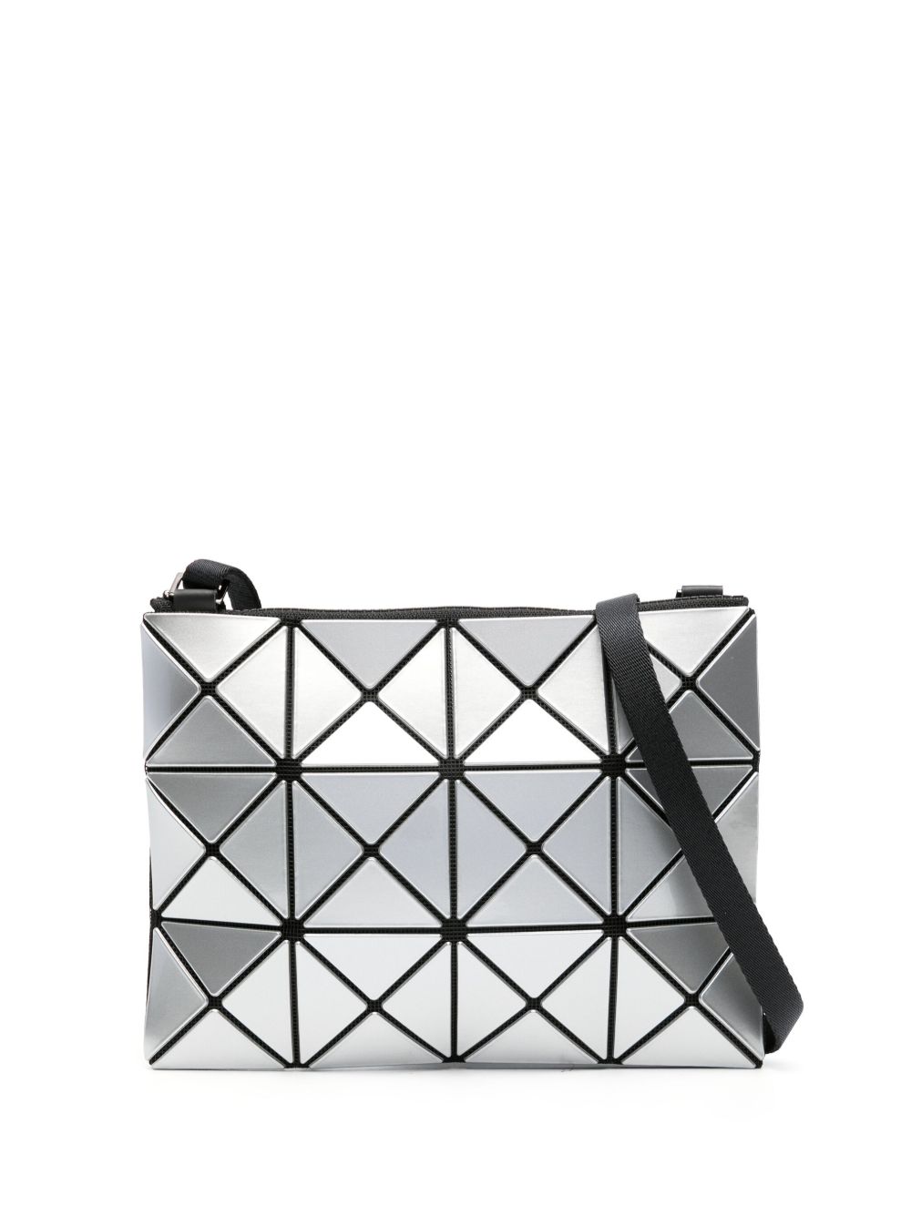 Bao Bao Issey Miyake Lucent Gloss 几何图案造型斜挎包 - 银色