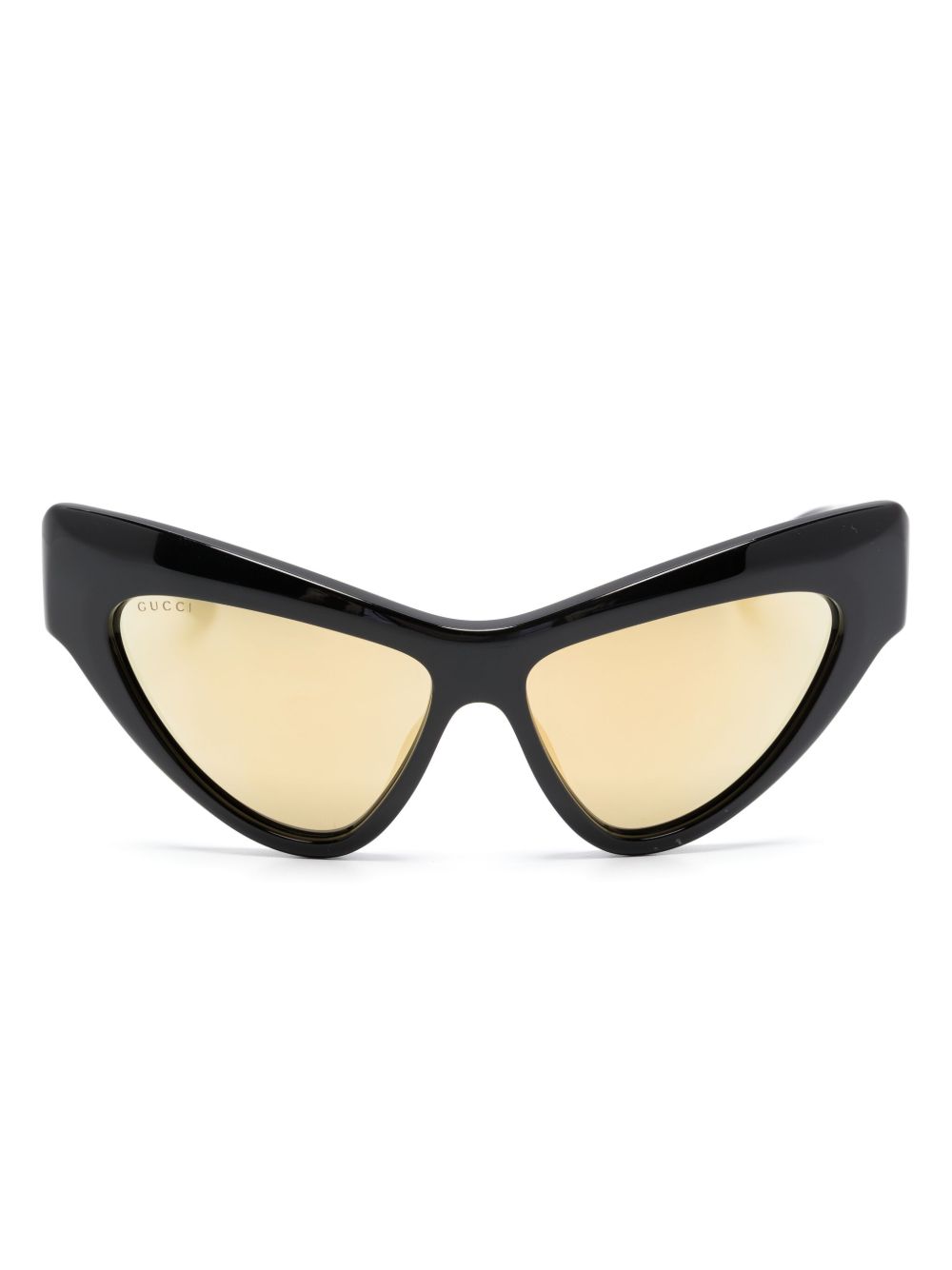 Gucci Eyewear Dramatic 猫眼框太阳眼镜 - 黑色