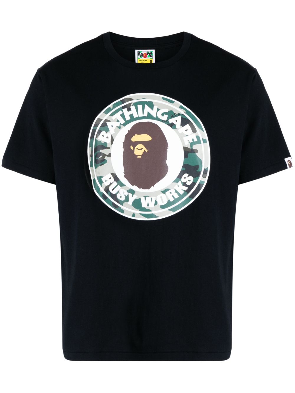A BATHING APE® logo印花短袖T恤 - 黑色