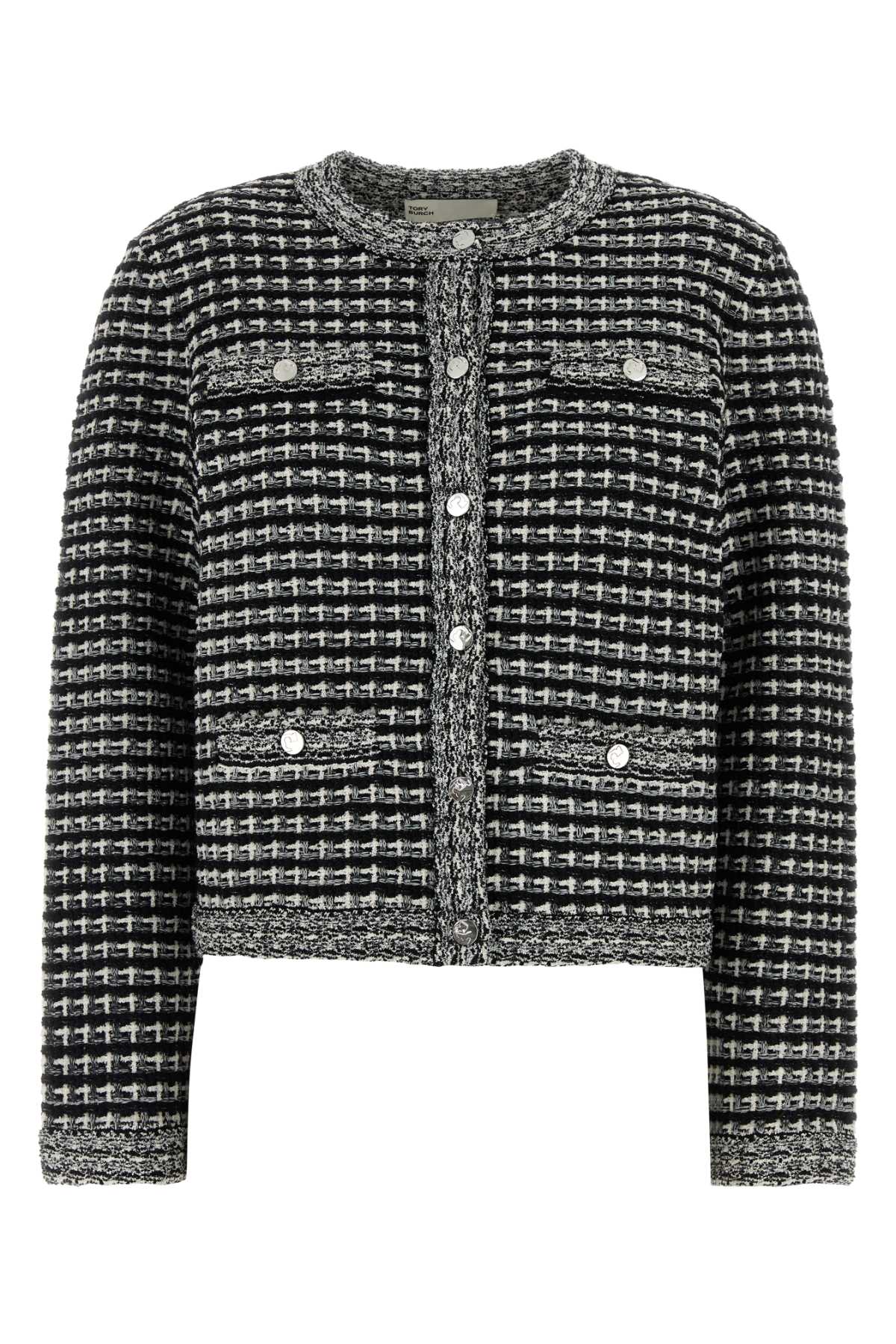 Tory Burch Embroidered Jacquard Kendra Cardigan
