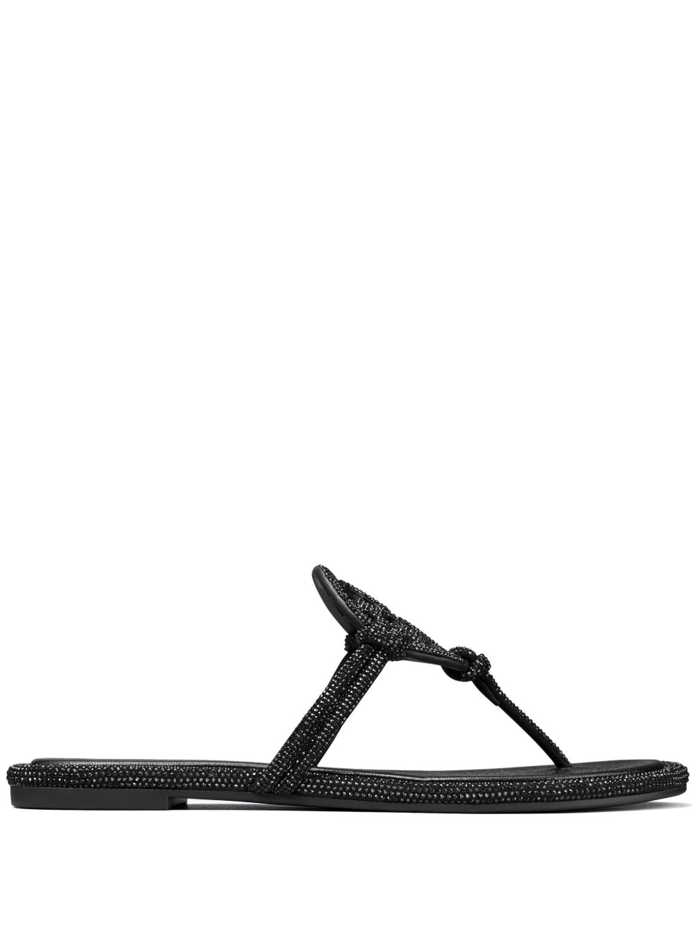 Tory Burch Miller 晶饰拖鞋 - 黑色