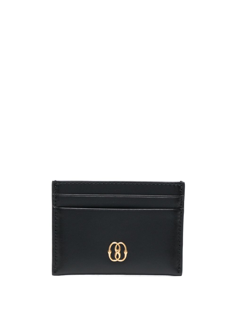 Bally Emblem 皮质卡夹 - 黑色