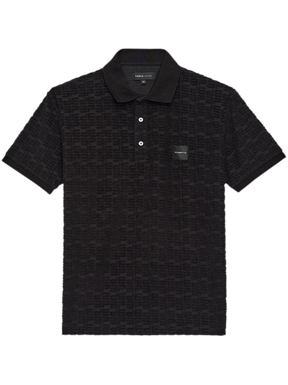 Purple Brand 经典logo polo衫 - 黑色