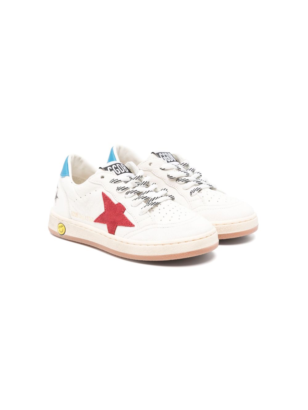 Golden Goose Kids Ball Star New 皮质运动鞋 - 中性色