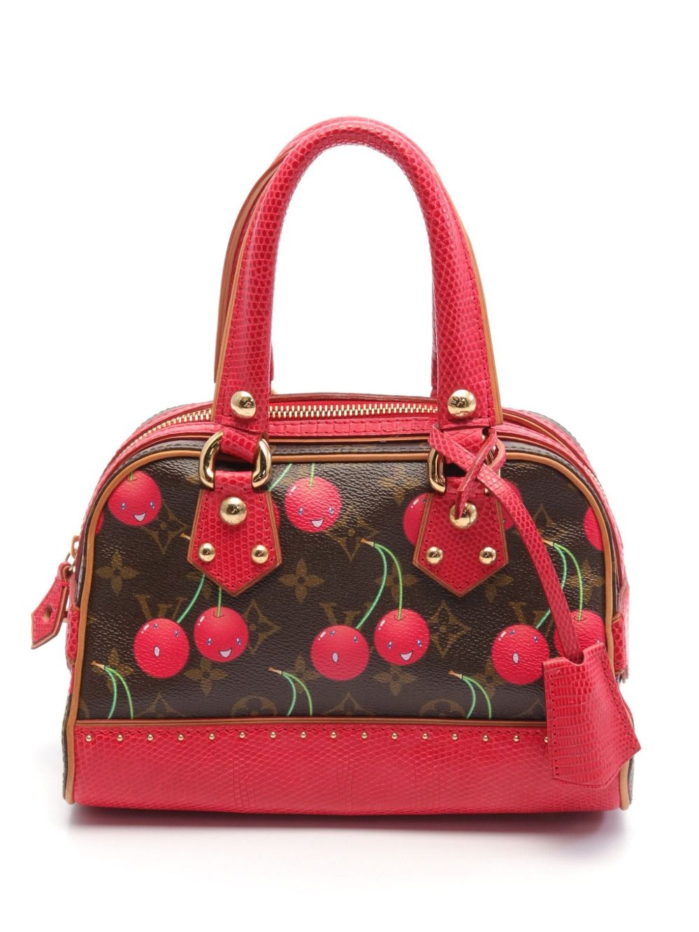 Louis Vuitton Pre-Owned x Takashi Murakami Neo Deauville 手提包（2005年典藏款） - 红色