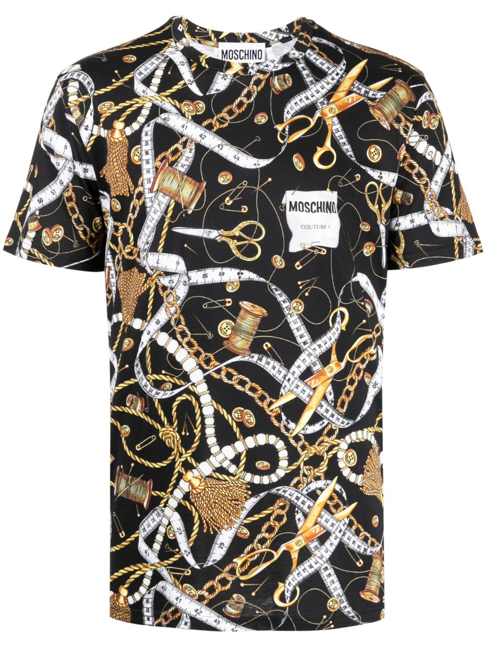 Moschino Sartorial 印花T恤 - 黑色