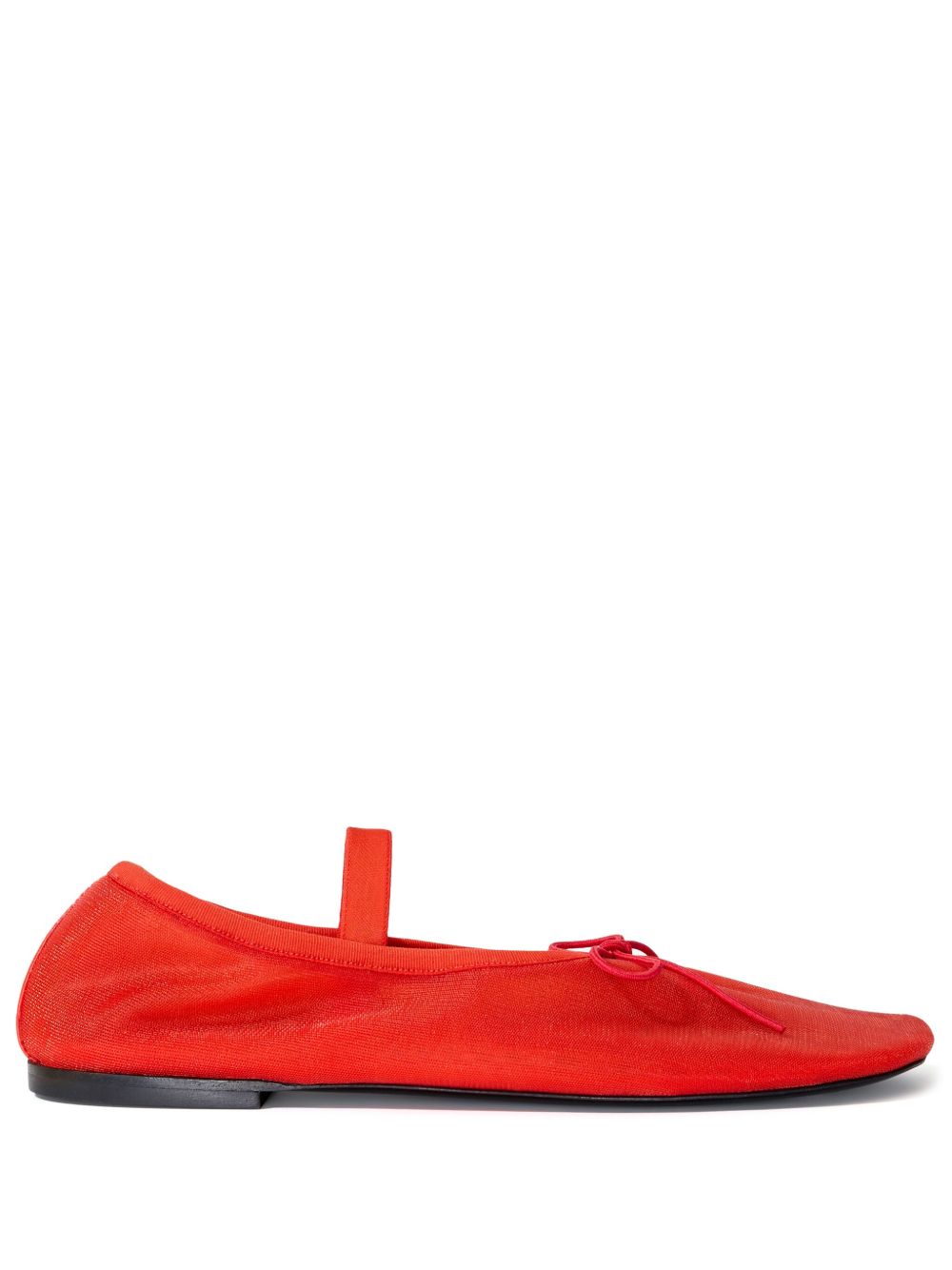Proenza Schouler Glove Mary Jane 芭蕾平底鞋 - 红色