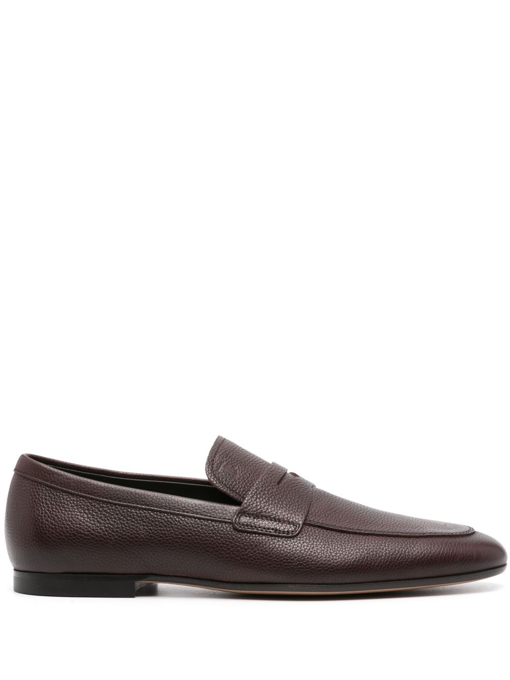 Tod's 粒面皮质乐福鞋 - 褐色