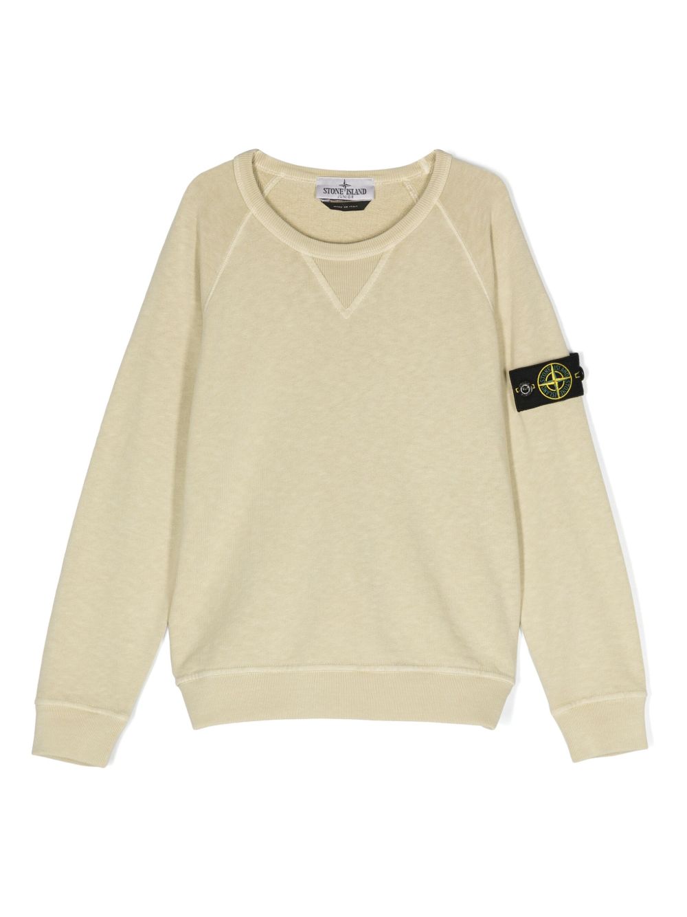 Stone Island Junior 可拆卸罗盘徽章卫衣 - 中性色