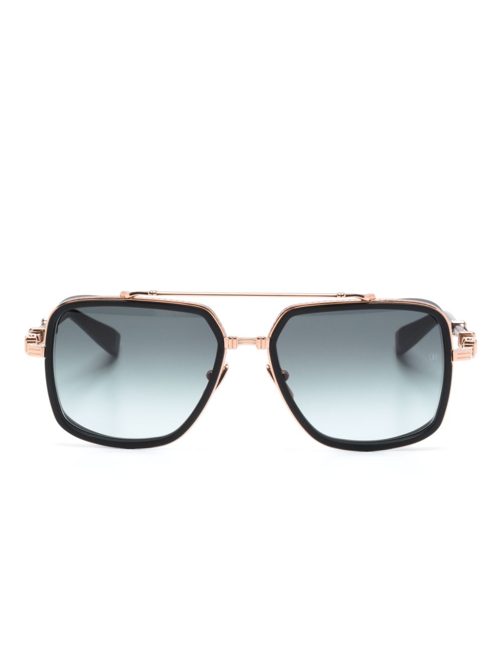 Balmain Eyewear Officier 飞行员镜框太阳眼镜 - 灰色
