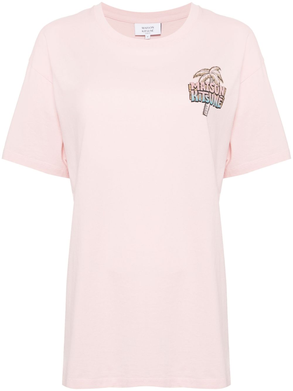 Maison Kitsuné 纯色T恤 - 粉色