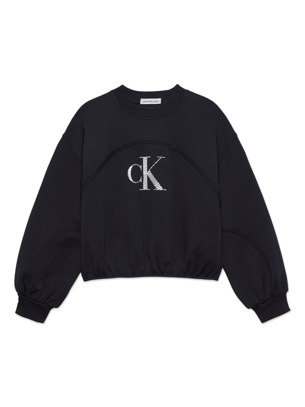 Calvin Klein Kids logo印花卫衣 - 黑色
