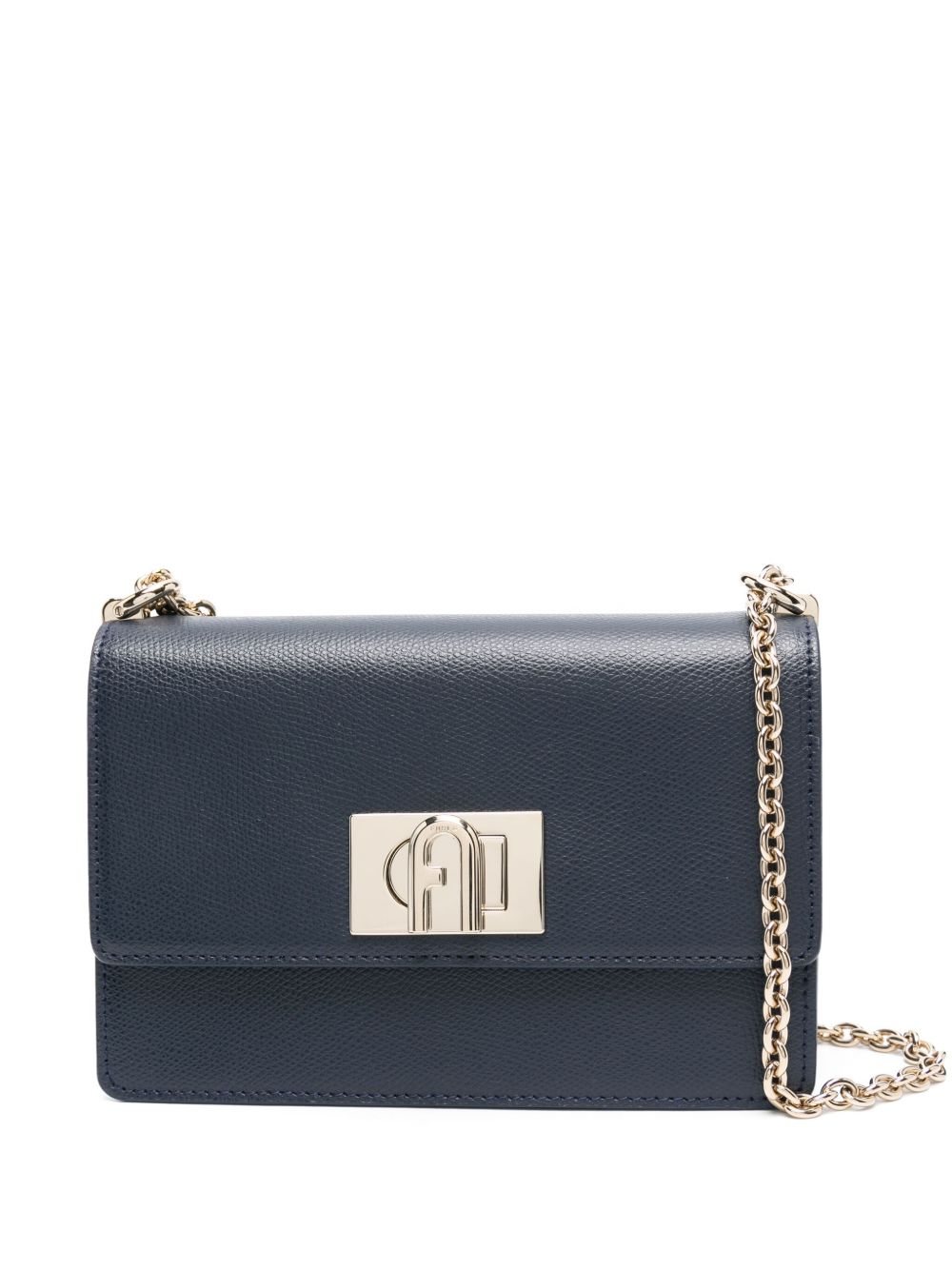 Furla 1927 皮质小号斜挎包 - 蓝色