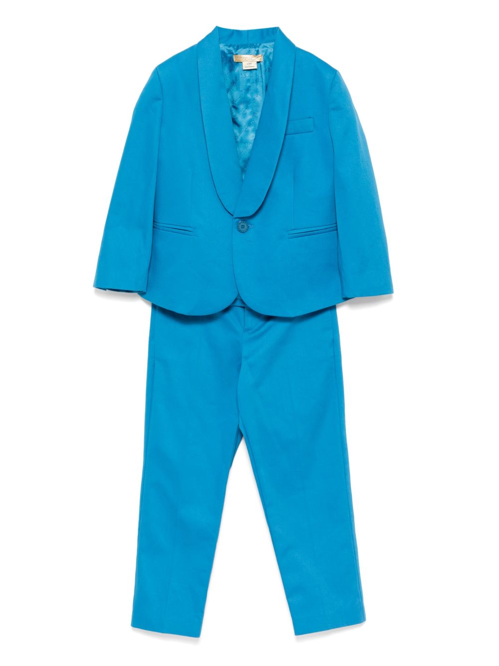 Stella McCartney Kids 两件式棉西装套装 - 蓝色
