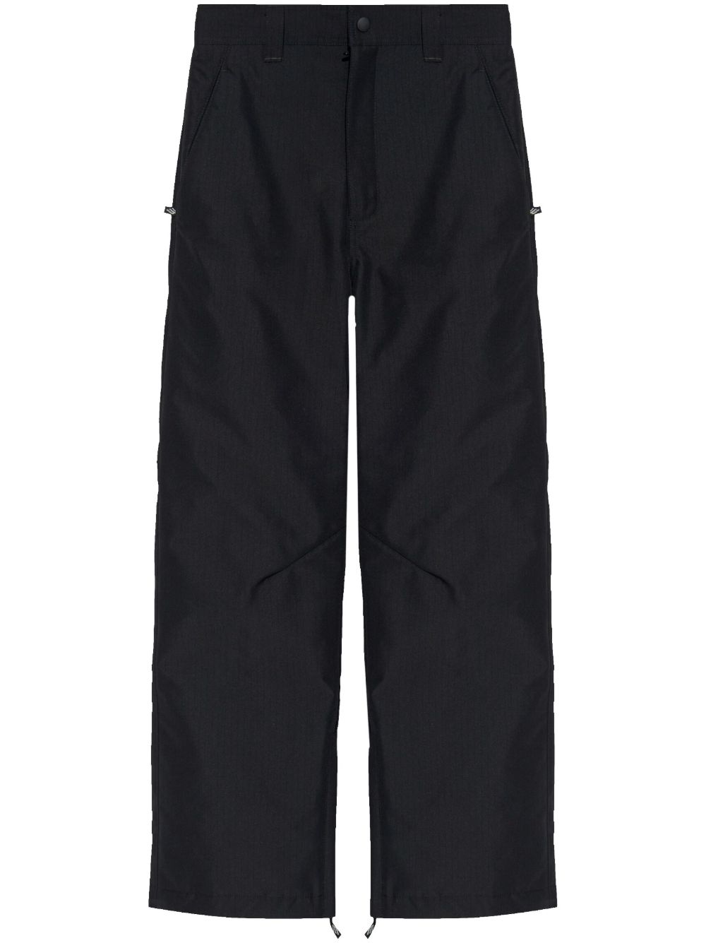 Balenciaga logo刺绣滑雪长裤 - 黑色