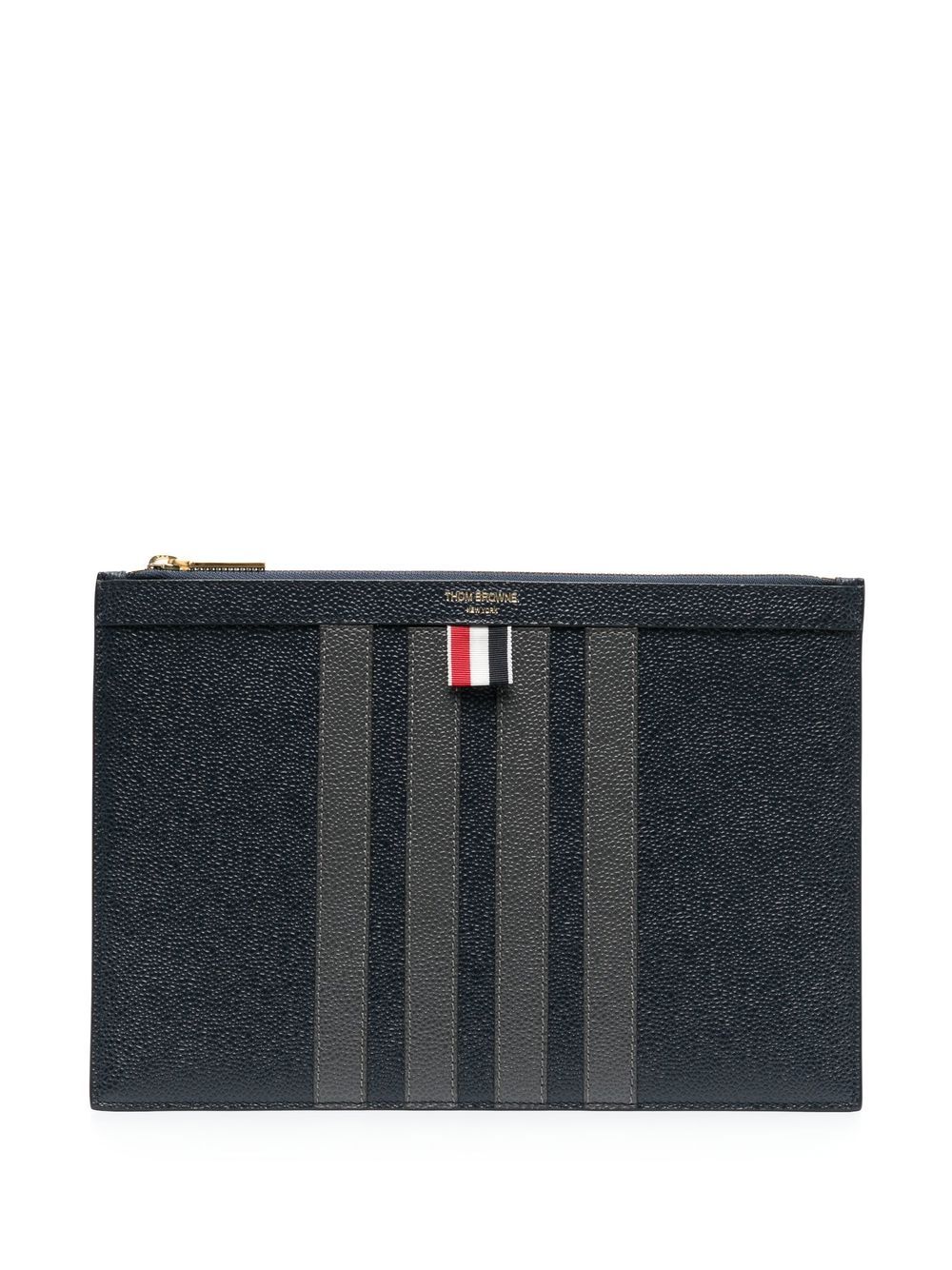 Thom Browne 四条纹小号公文包 - 蓝色