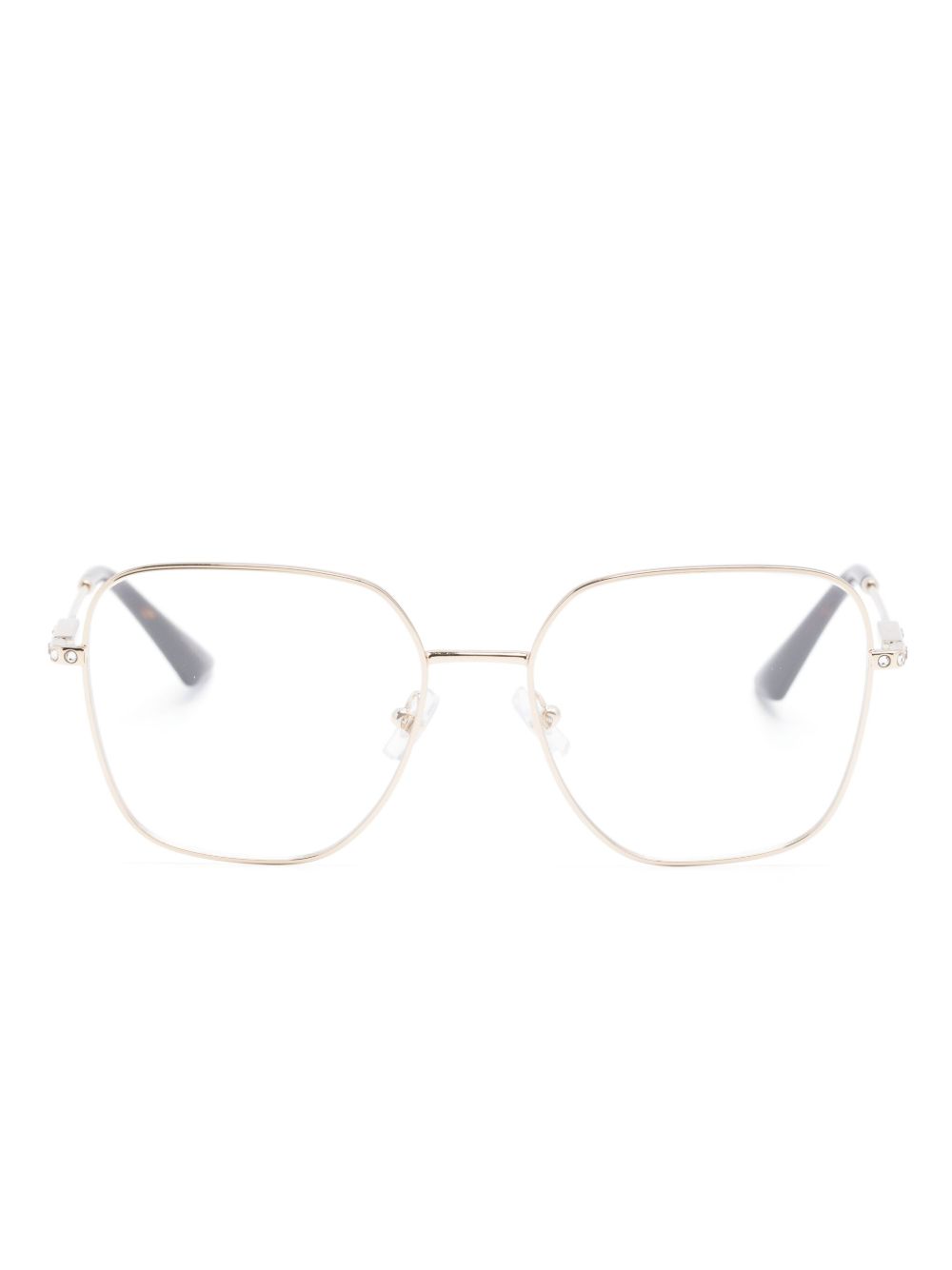 Jimmy Choo Eyewear JC2001B 方形镜框眼镜 - 金色