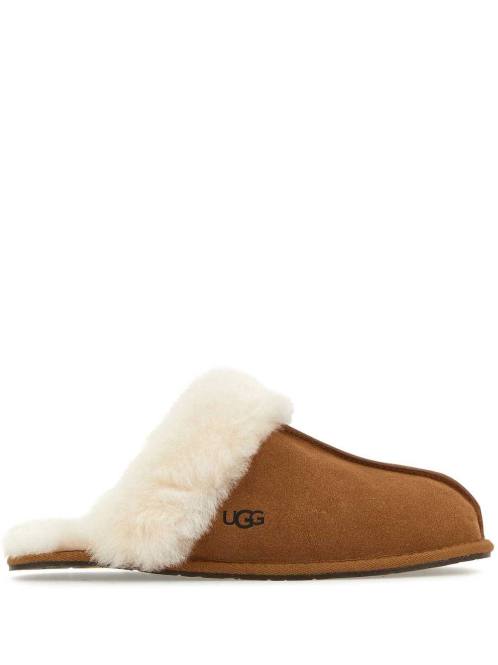 UGG 皮毛一体边饰乐福鞋 - 褐色