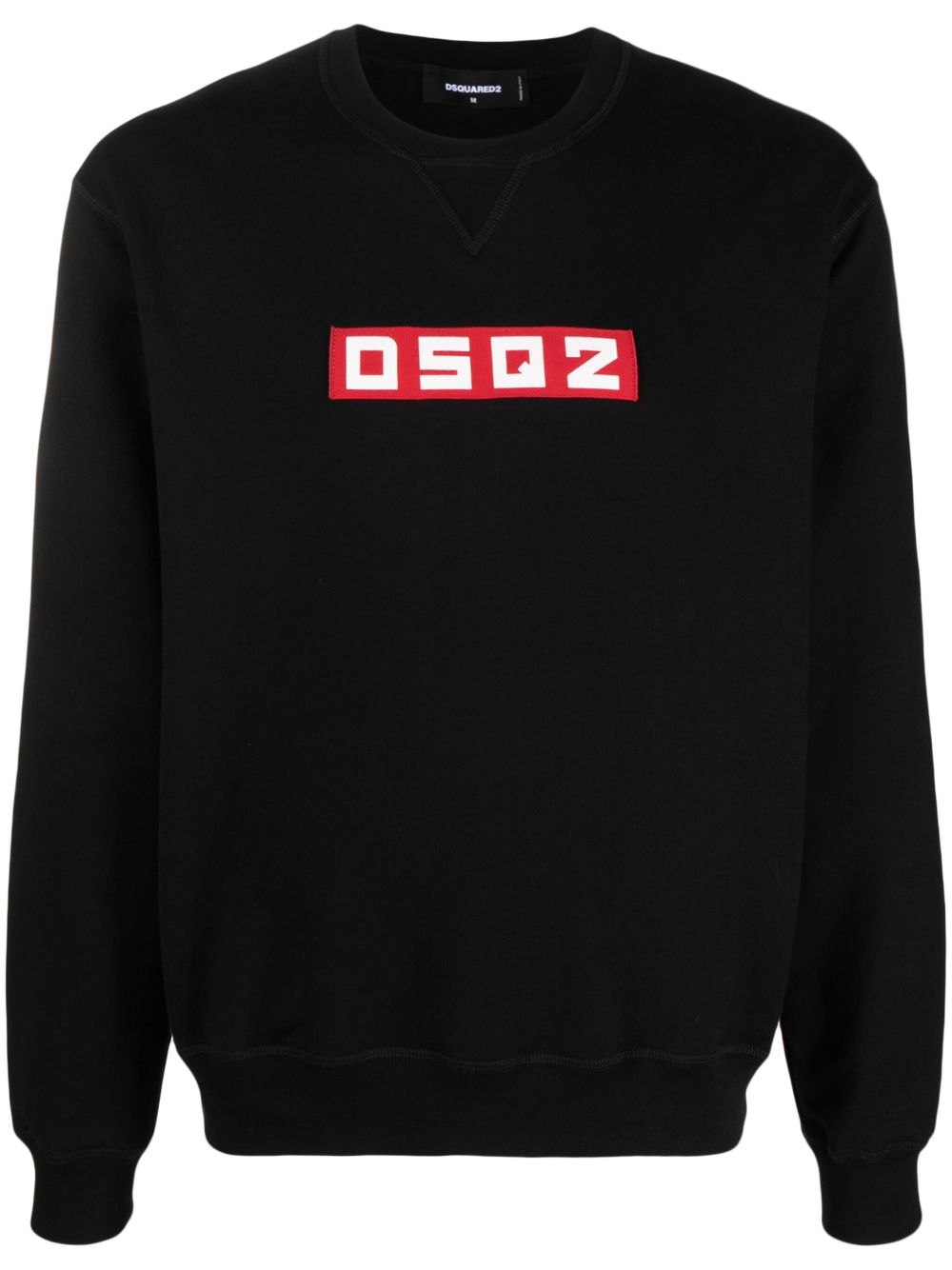 DSQUARED2 标贴棉卫衣 - 黑色