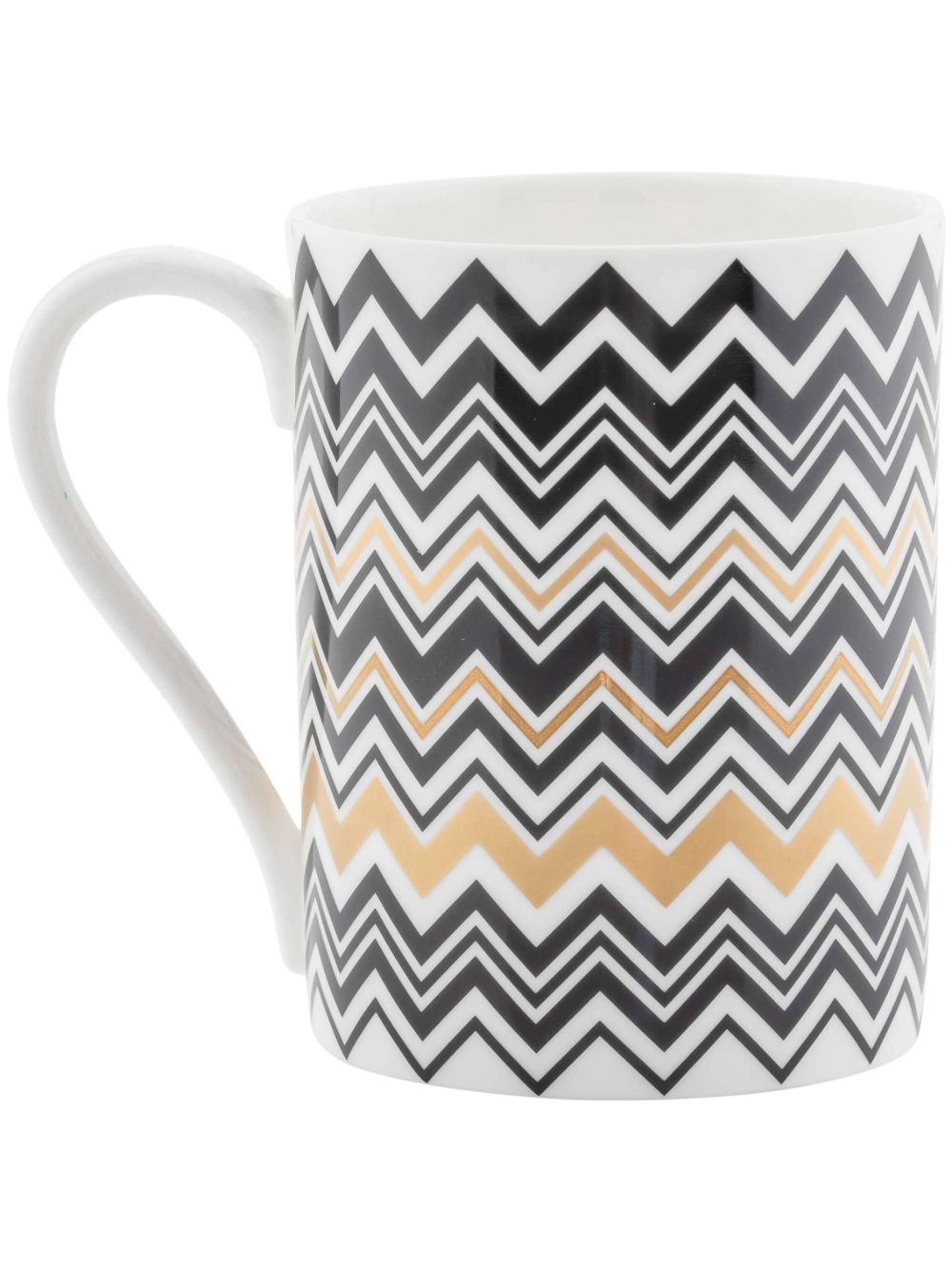 Missoni Home Z字形图案印花陶瓷马克杯 （7.5 厘米 ） - 金色