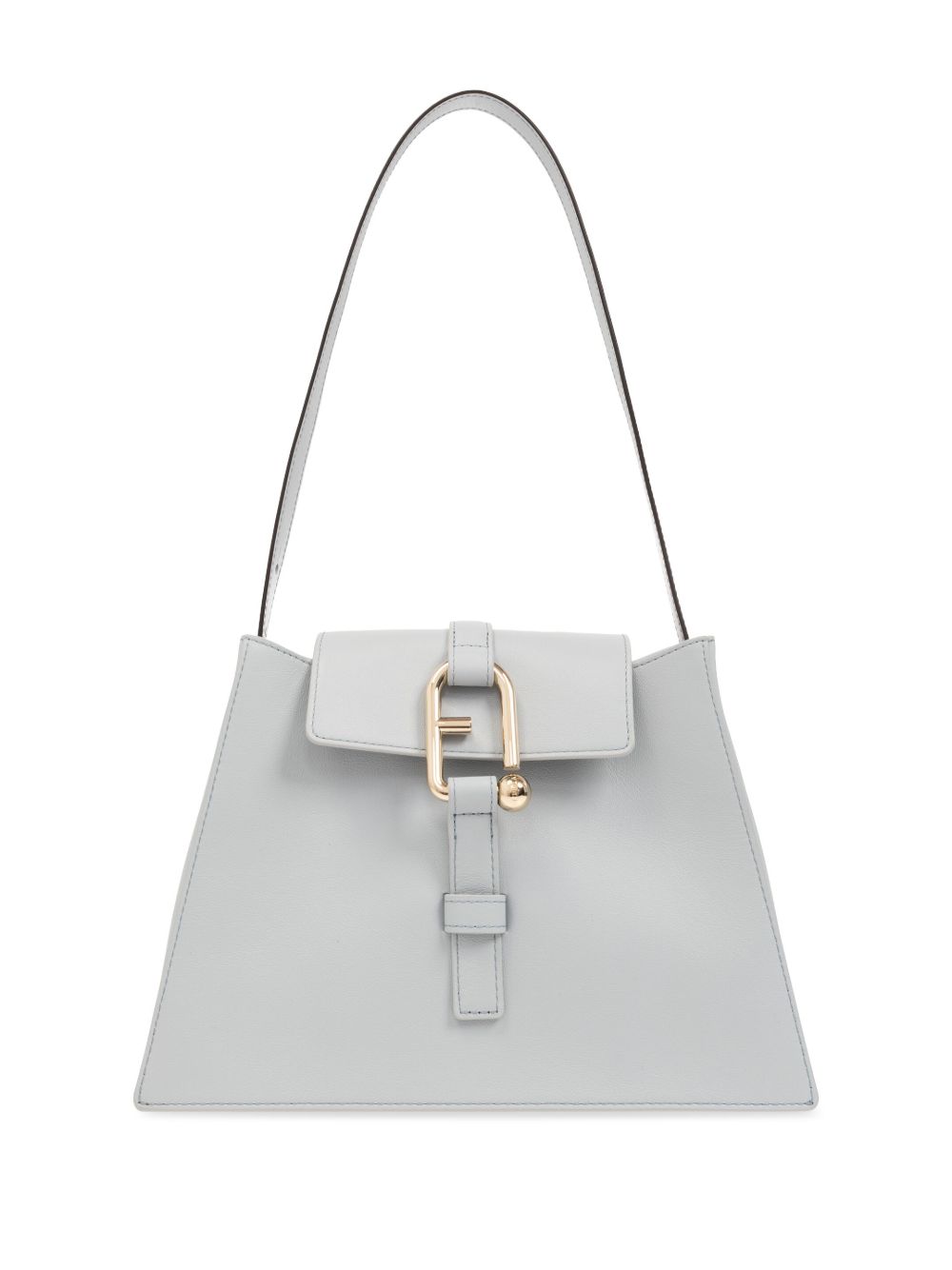 Furla Nuvola 皮质单肩包 - 灰色