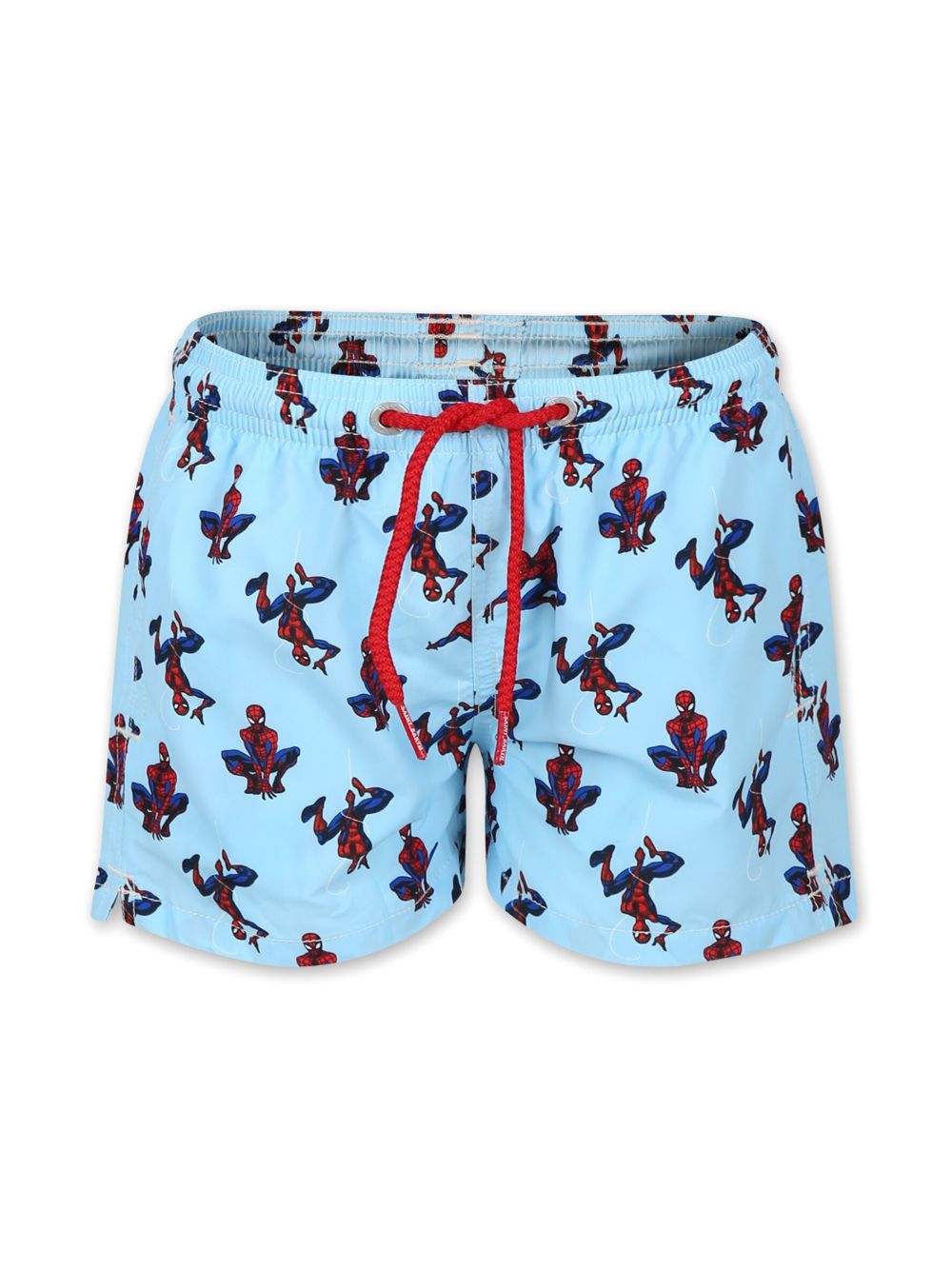 MC2 Saint Barth Kids x Spiderman 抽绳泳裤 - 蓝色
