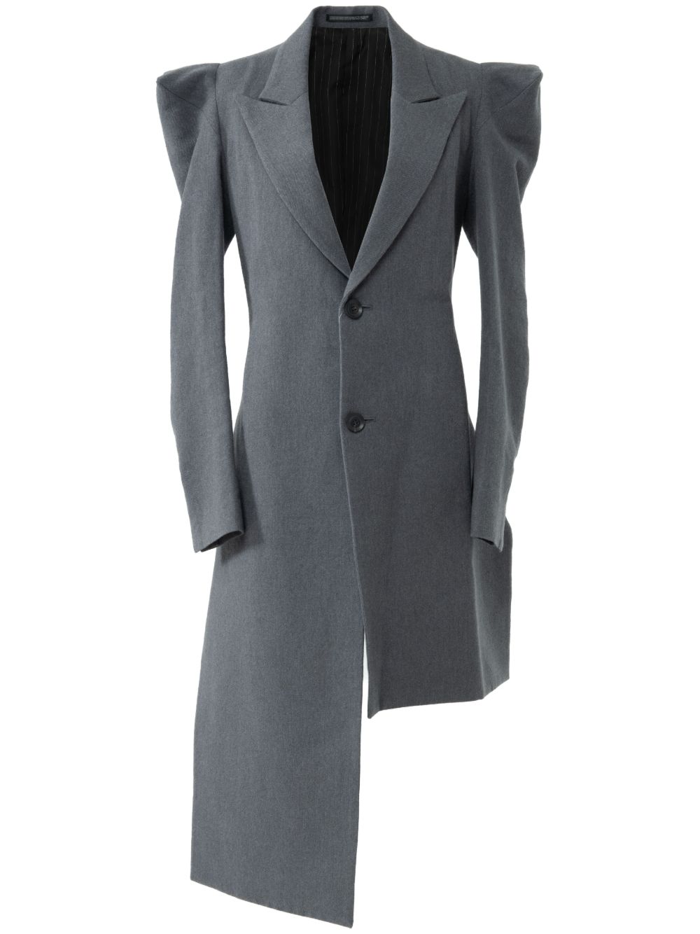 Yohji Yamamoto Gusset Unbalanced 外套 - 灰色