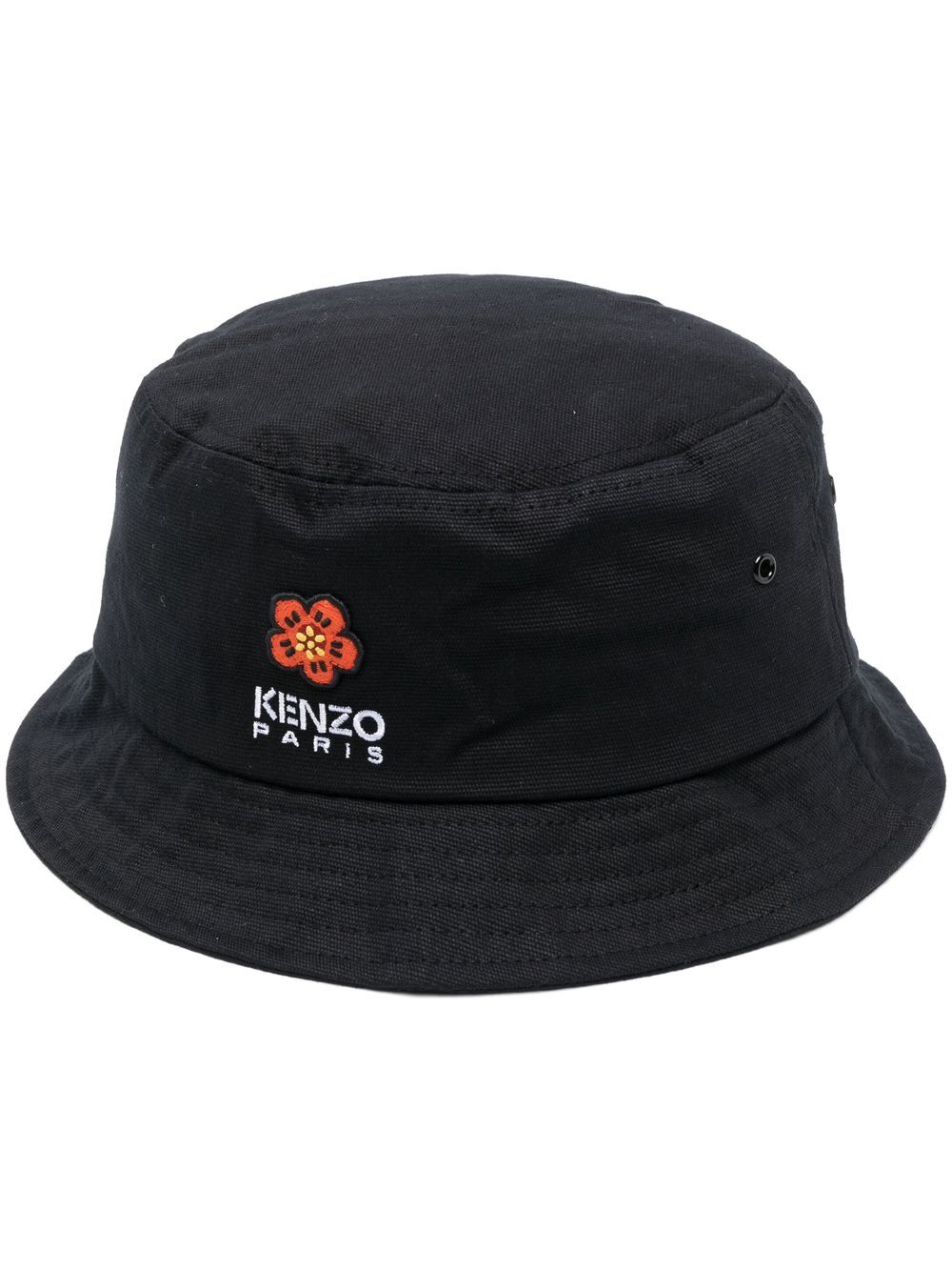 Kenzo logo刺绣渔夫帽 - 黑色