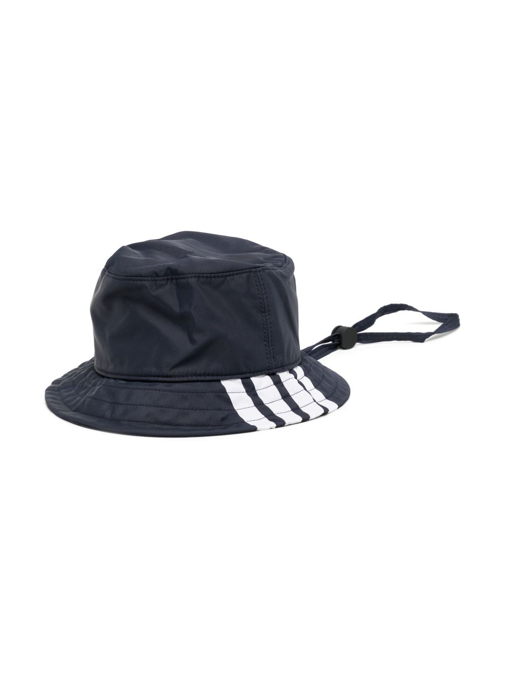 Thom Browne Kids logo印花抽绳系带渔夫帽 - 蓝色