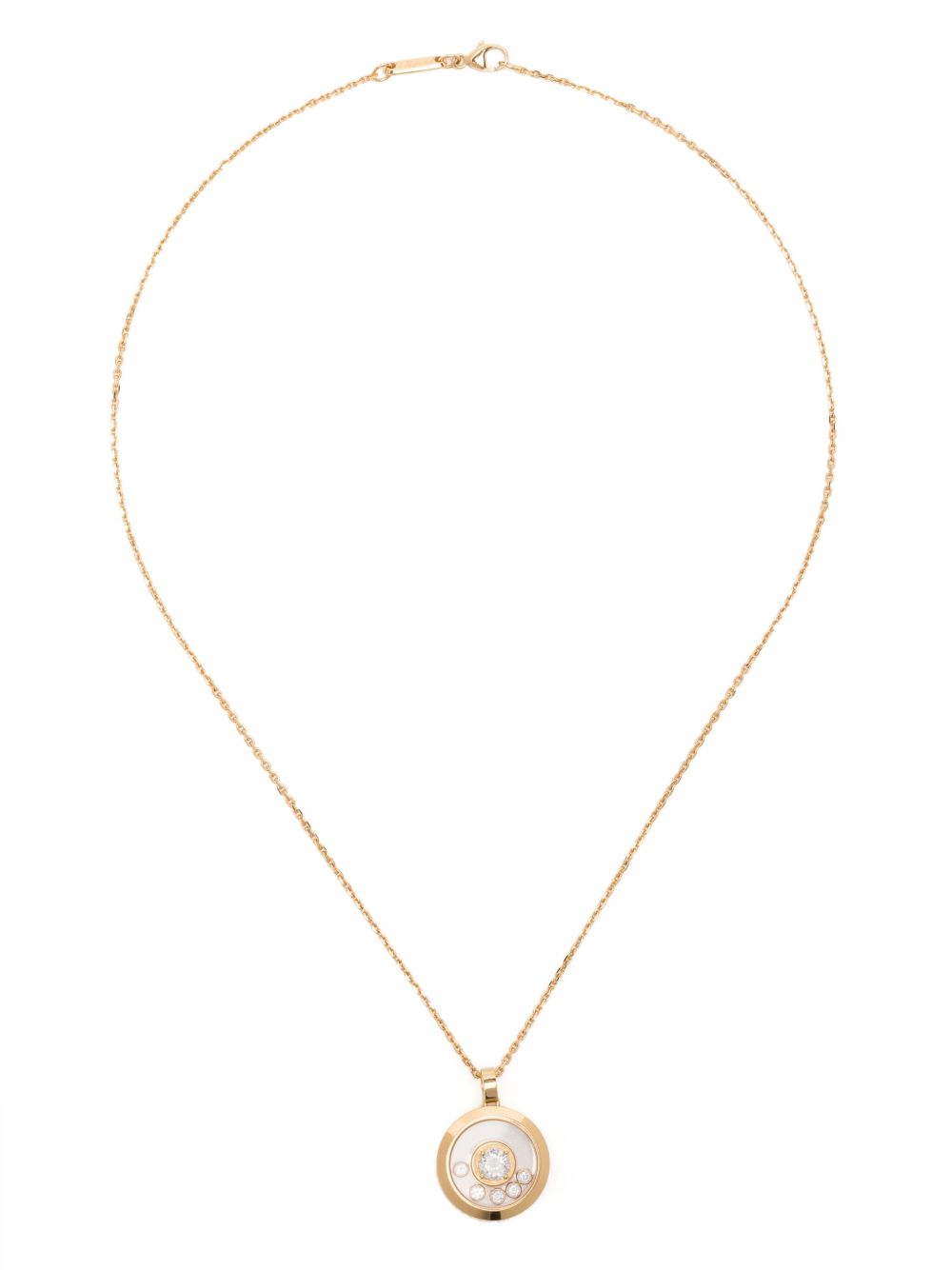 Chopard Pre-Owned 18K黄金 Happy Diamonds Icons 项链（典藏款） - 金色