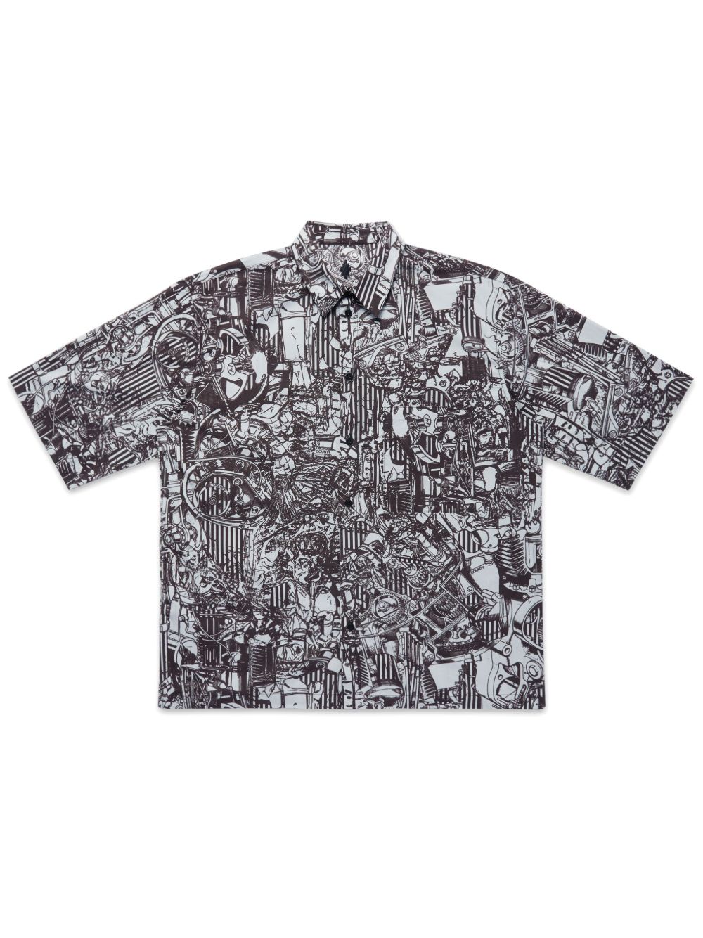 Marcelo Burlon County of Milan AOP 衬衫 - 灰色