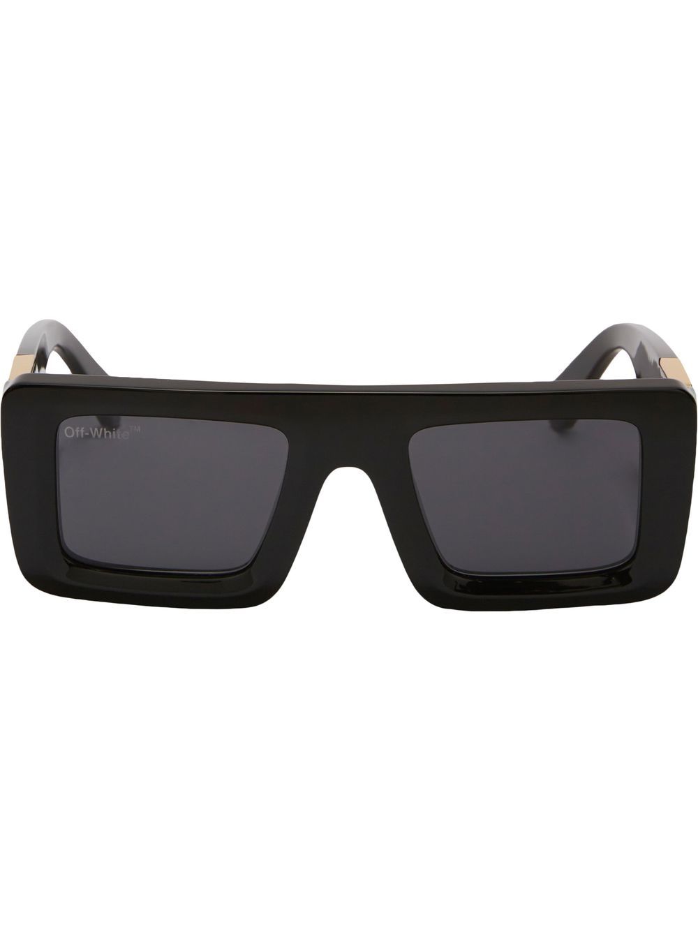 Off-White Eyewear Arrows 图案有色镜片太阳眼镜 - 黑色
