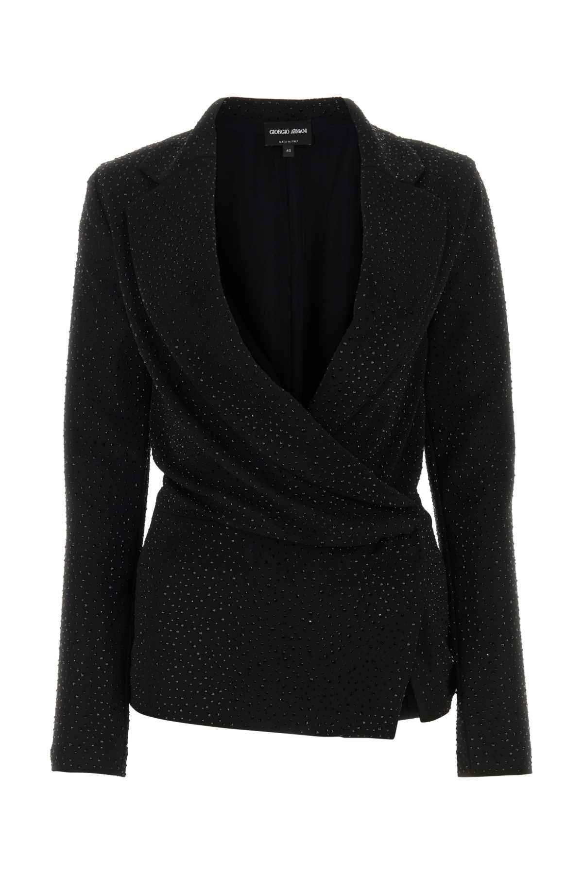 Giorgio Armani 缀饰绉纱女士衬衫